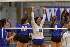 VB vs WSU  Wheaton Women's Volleyball vs Worcester State University. - Photo by Keith Nordstrom : Wheaton, Volleyball